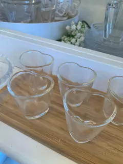 Conjunto copinhos coração - comprar online