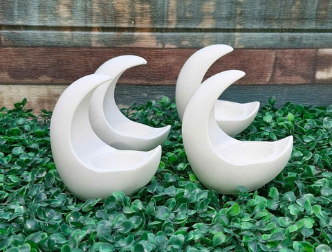 Porta velas luna sin impermeabilizar