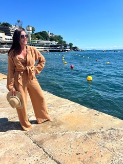 Pantalona Básica Parisa Canela na internet