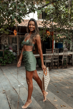 Saia Drapê Curta lurex - comprar online