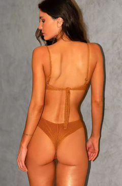 Tanga Asa Delta Chloe Dourada - loja online
