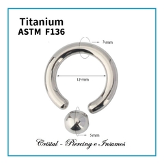 Imagen de BCR en Titanio Grado Implante ASTM-F136 a partir de 2mm