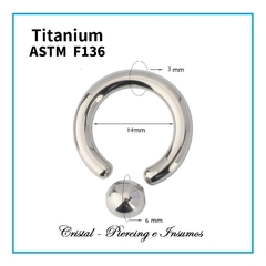 BCR en Titanio Grado Implante ASTM-F136 a partir de 2mm