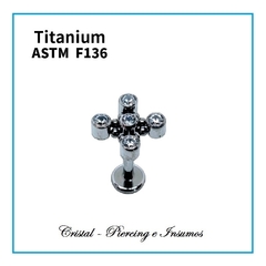 Labret en Titanio Grado Implante ASTM-F136 (varios modelos) - Cristal