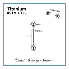 Barbell en Titanio grado implante ASTM-F136 en internet