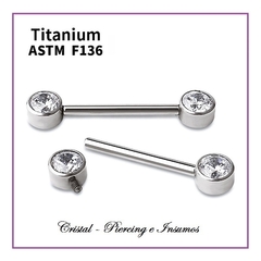 Barbell con zirconia Titanio grado implante ASTM-F136