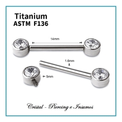 Barbell con zirconia Titanio grado implante ASTM-F136 - comprar online