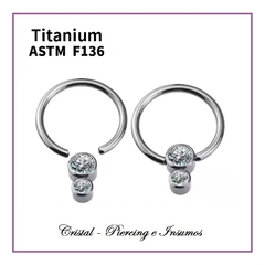 BCR con doble zirconias planas en Titanio Grado Implante ASTM-F136