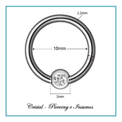 BCR (Ball Captive Ring) - Cristal