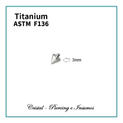 Bolitas y conitos en Titanio Grado Implante ASTM-F136 - comprar online