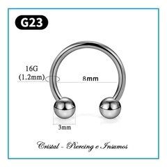 Circular Barbell Titanio Rosca Externa - comprar online