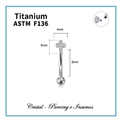 Barbell curvo con formas en Titanio Grado Implante ASTM-F136 en internet