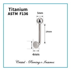 Barbell Christina Bar en Titanio Grado Implante ASTM-F136 - comprar online