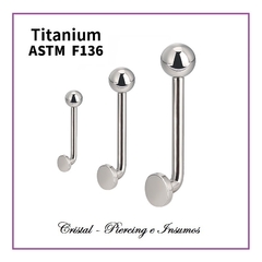 Barbell Christina Bar en Titanio Grado Implante ASTM-F136