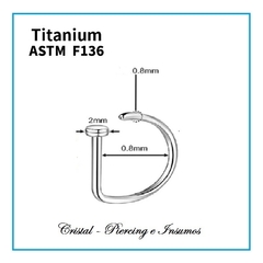 G-ring Titanio Grado Implante ASTM-F136 - Cristal