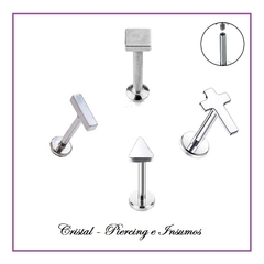 Labret rosca interna formas