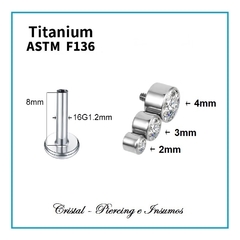 Labret triple zirconia en Titanio Grado Implante ASTM-F136 en internet