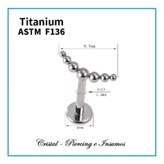 Labret Cluster 5 y 7 esferas en Titanio Grado Implante ASTM-F136 en internet