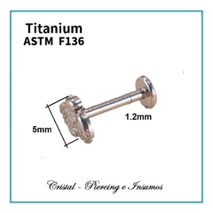 Labret abeja en Titanio Grado Implante ASTM-F136 - comprar online