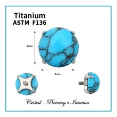 Top de piedras naturales engarzadas en Titanio Grado Implante ASTM-F136 en internet