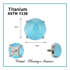 Top de piedras naturales engarzadas en Titanio Grado Implante ASTM-F136 en internet