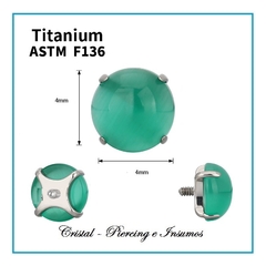 Top de piedras naturales engarzadas en Titanio Grado Implante ASTM-F136 en internet