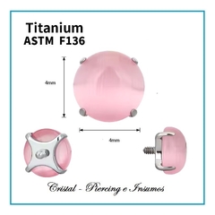 Top de piedras naturales engarzadas en Titanio Grado Implante ASTM-F136 - tienda online