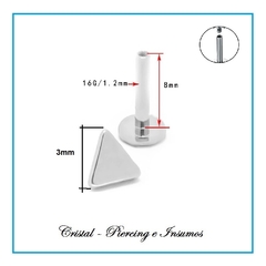 Labret rosca interna formas - Cristal