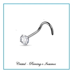 Nostril strass engarzado con forma - Cristal