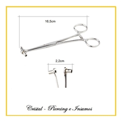 Pinzas para colocacion de piercing - Cristal