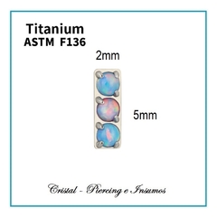 Top semaforo de opalos y zirconias en Titanio Grado Implante ASTM-F136 en internet