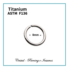 Argolla Sinfin en Titanio Grado Implante ASTM-F136 - comprar online