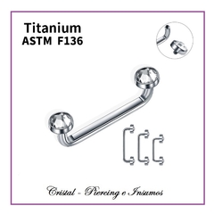 Surface con Strass en Titanio Grado Implante ASTM-F136 (Flat)