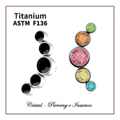 Top cluster 5 zirconias en Titanio Grado Implante ASTM-F136