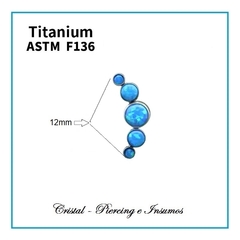 Top cluster con 5 opalo en Titanio Grado Implante ASTM-F136 - comprar online