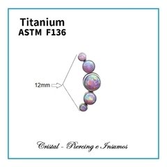 Top cluster con 5 opalo en Titanio Grado Implante ASTM-F136 en internet