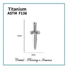 Top daga básica en Titanio Grado Implante ASTM-F136 - comprar online