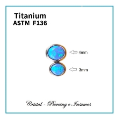 Top doble opalo en Titanio Grado Implante ASTM-F136 (varios colores) - comprar online