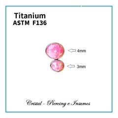 Top doble opalo en Titanio Grado Implante ASTM-F136 (varios colores) en internet