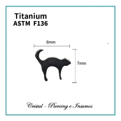 Top gatito michufus en Titanio Grado Implante ASTM-F136 (Varios modelo) - Cristal