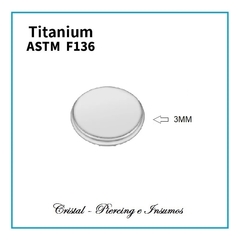 Top disco plano, corazon y rayo enTitanio Grado Implante ASTM-F136 - tienda online