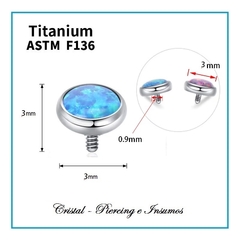 Top opalo (bezel set) en Titanio Grado Implante ASTM-F136 - comprar online