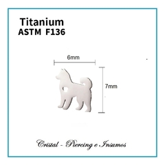 Top perritos en Titanio Grado Implante ASTM-F136 (Varios modelo) - Cristal