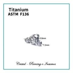 Top con zirconias bezel en Titanio Grado Implante ASTM-F136 (varios modelos) - Cristal