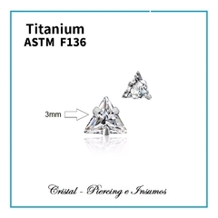 Top zirconias prong set formas en Titanio Grado Implante ASTM-F136 (varios modelos) - tienda online