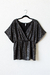 Blusa AZUL, Negro plateado - tienda online