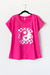 Remera YING YANG, Fucsia - comprar online