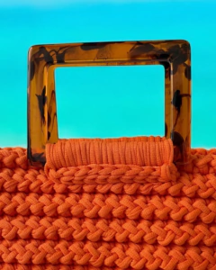 Par de Alça Acrílico Tartaruga 12x9cm