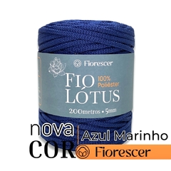 Azul Marinho - Fio Lótus 100% Poliéster - - comprar online
