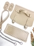Kit Bolsa Charlote Completa (Aba Charlote + Fundo + 2 Porta Alças + Alça em Montana com corrente 1m)